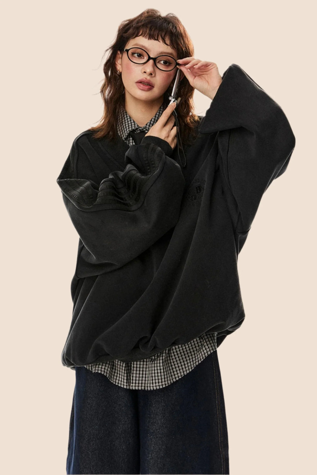 Distressed Casual Pullover Top