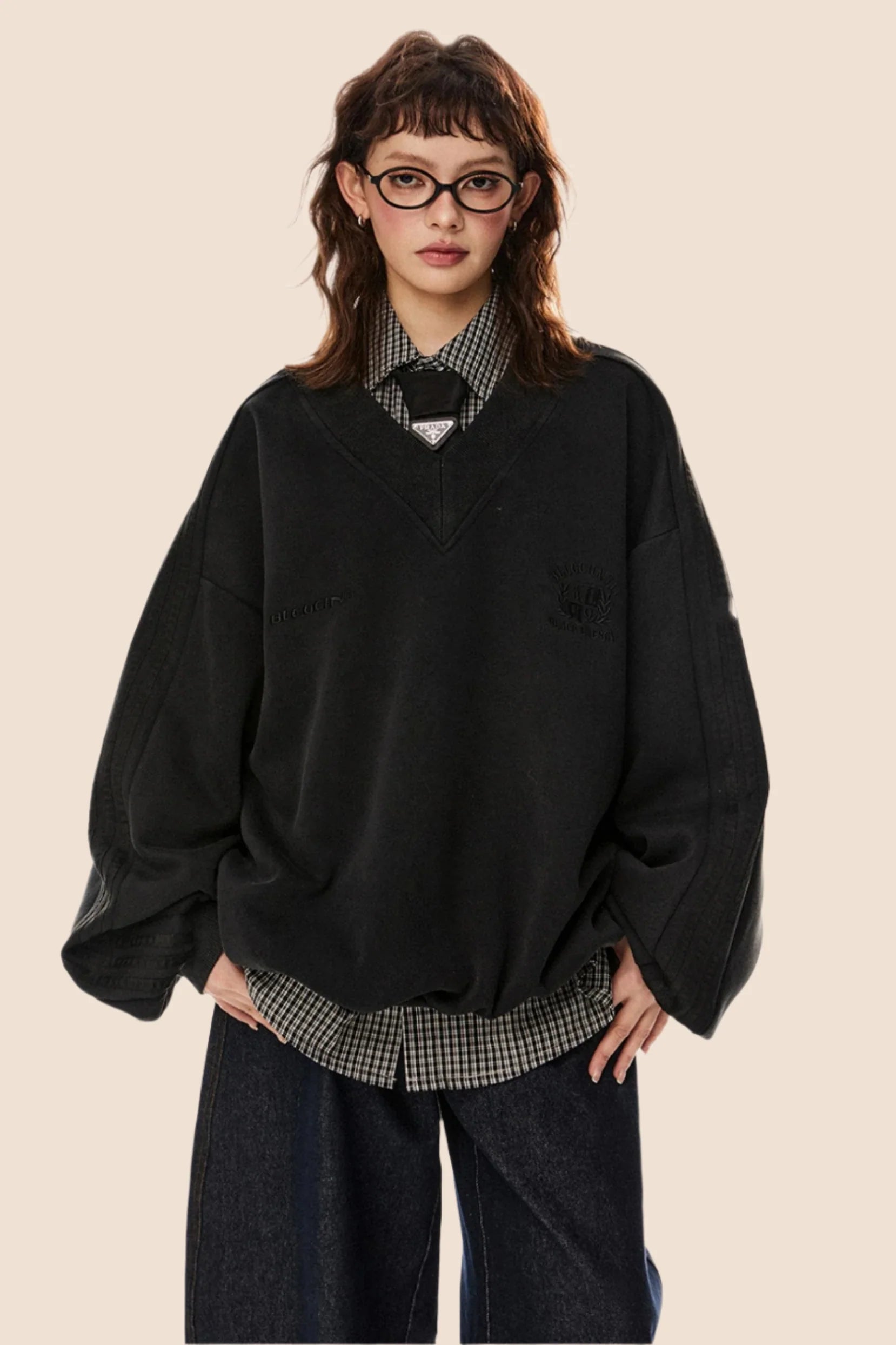 Distressed Casual Pullover Top