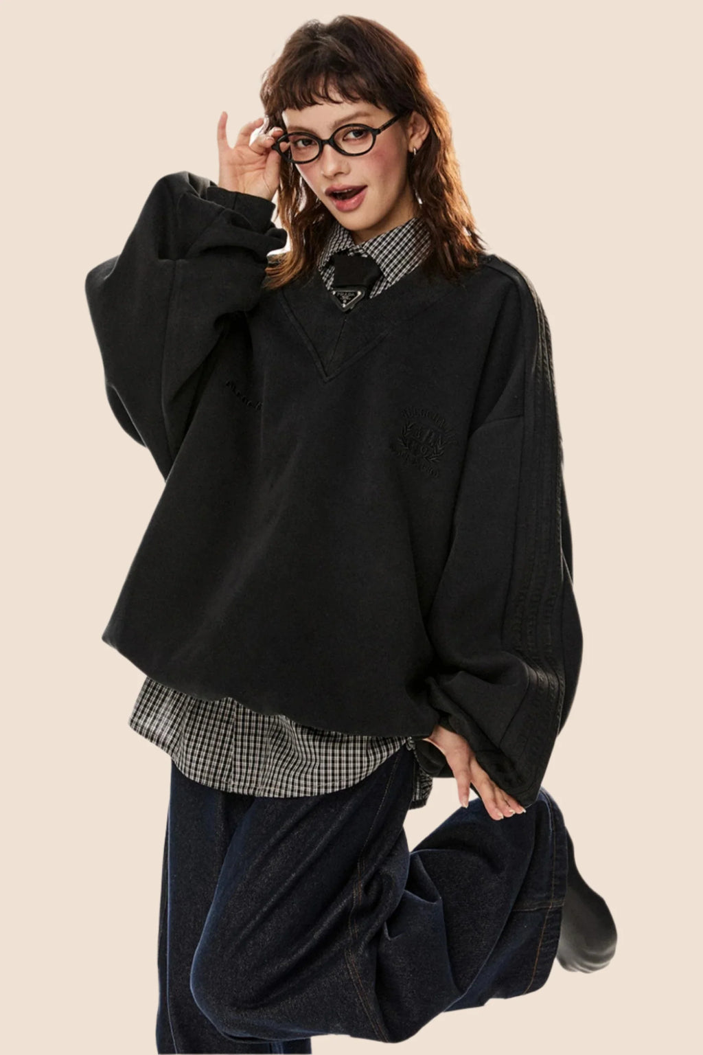 Distressed Casual Pullover Top