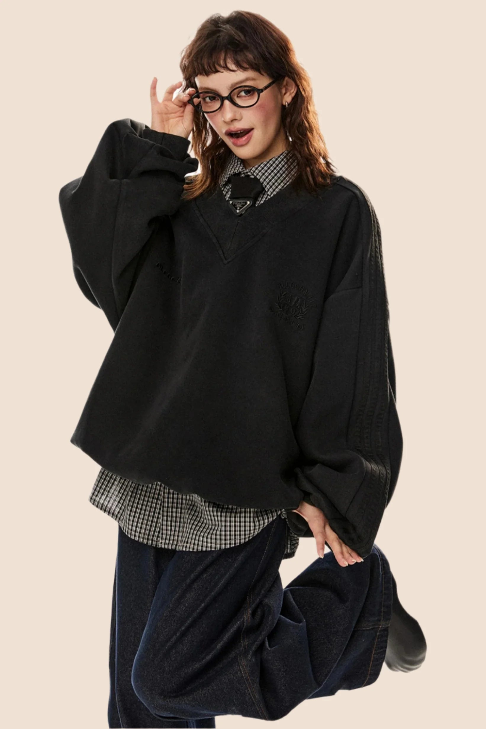 Distressed Casual Pullover Top