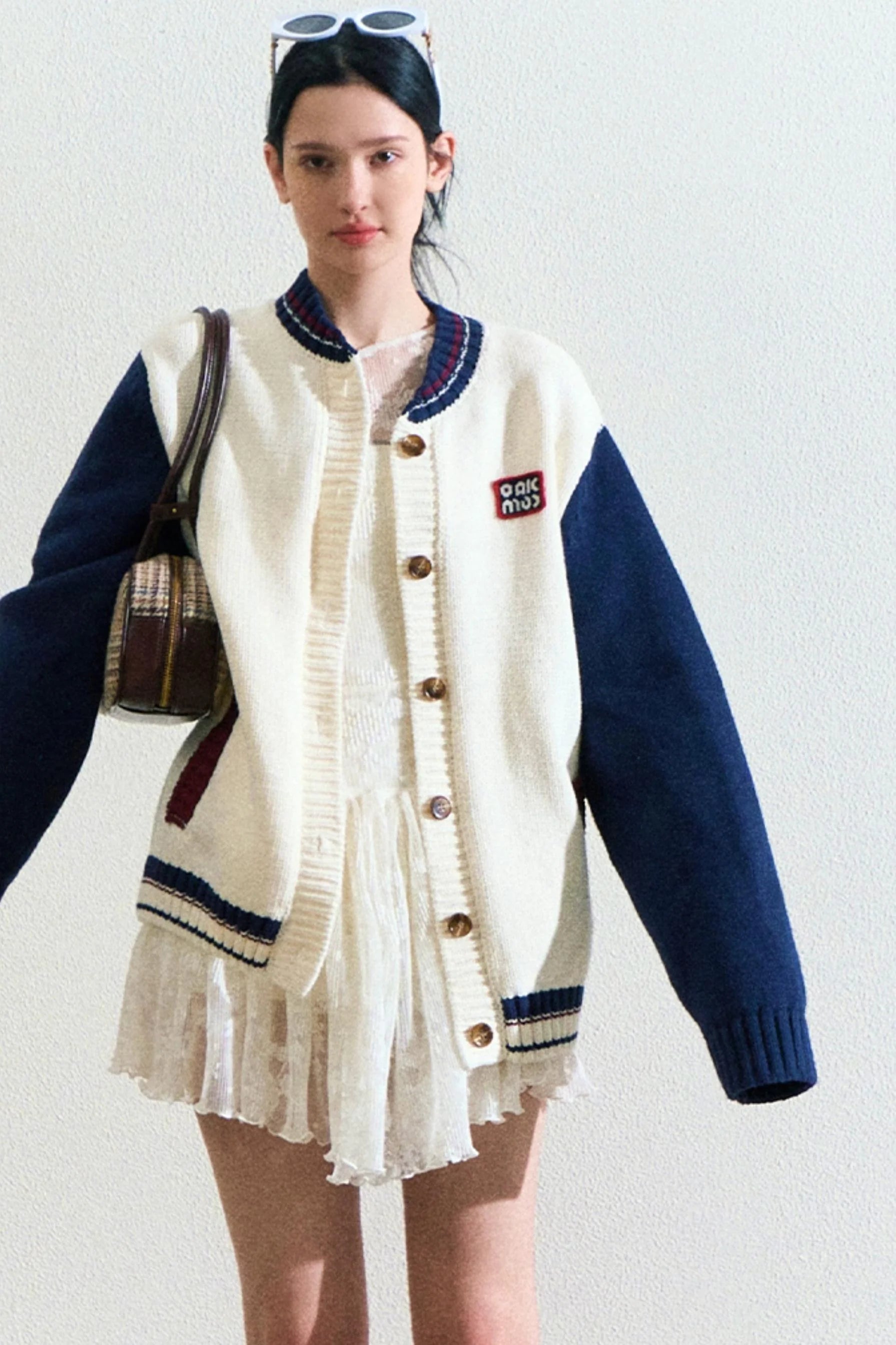 Logo Label Baseball Loose Jacket
