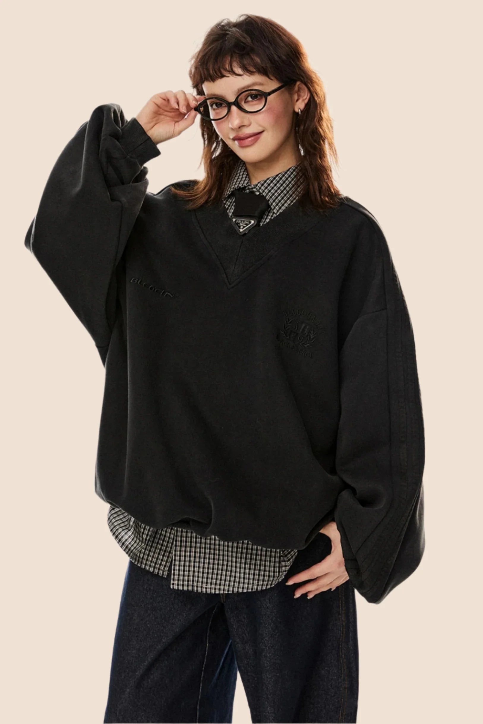 Distressed Casual Pullover Top